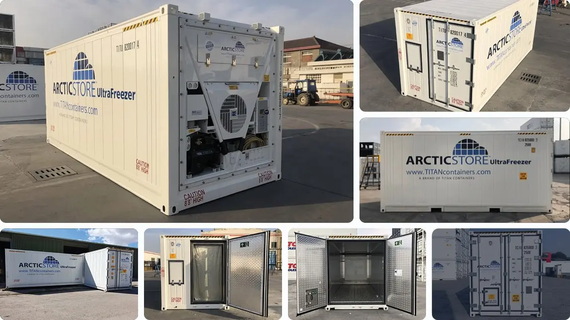 20-stopowy kontener mroźniczy Arctic UltraFreezer do wynajęcia