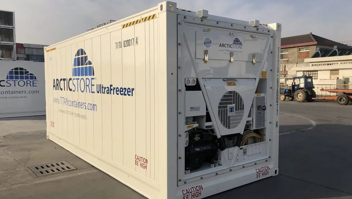 20-stopowy kontener mroźniczy Arctic UltraFreezer do wynajęcia