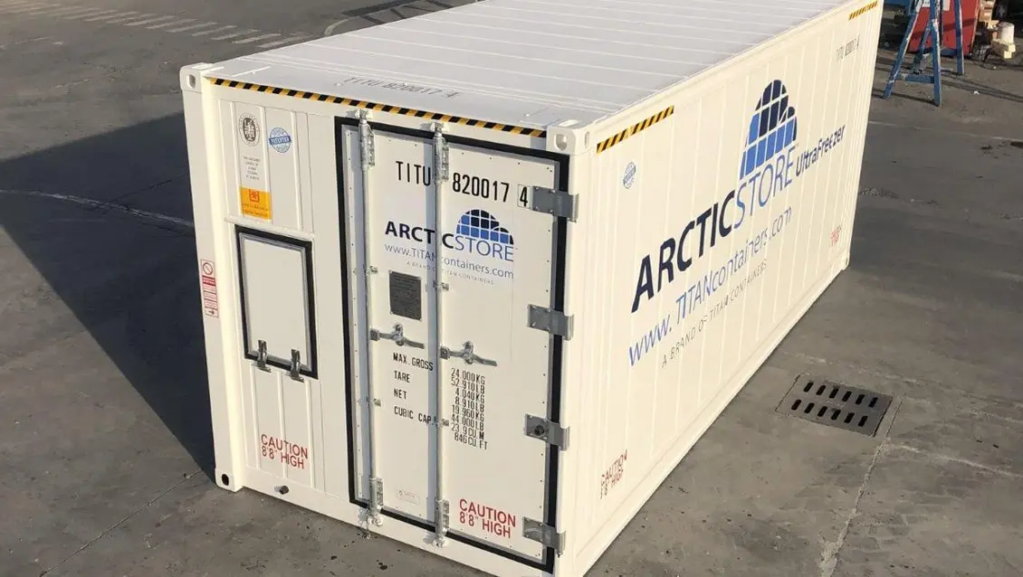 20-stopowy kontener mroźniczy Arctic UltraFreezer do wynajęcia