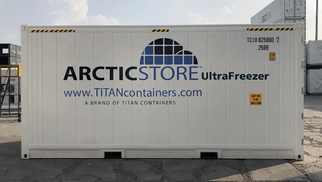 20-stopowy kontener mroźniczy Arctic UltraFreezer do wynajęcia